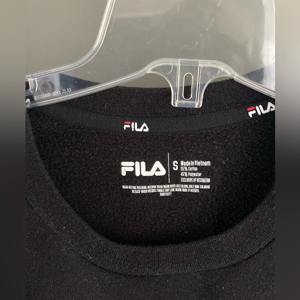 Black Fila Sweater